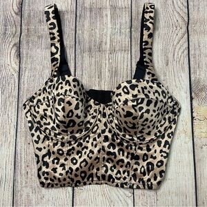 DKNY Printed Bustier Top